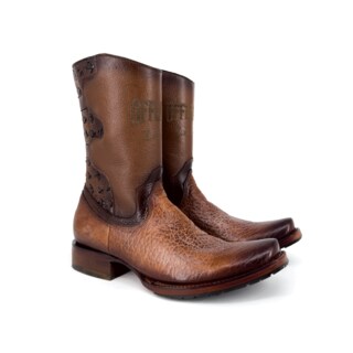 Foto 3 | Foto 3 | Botas Vaqueras Offlander Zaino de Piel Café Tejido Turco para Hombre