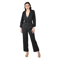 Conjunto Sastre Con Cinto A Rayas Roman Fashion /juvenil 12716 (negro) Negro