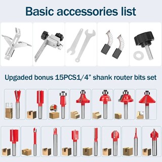 Foto 2 | Foto 2 | Router Belug Recortadora Rebajadora De Bordes De Madera 110vfresas Multicolor