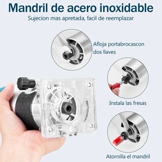 Foto 4 | Foto 4 | Router Belug Recortadora Rebajadora De Bordes De Madera 110vfresas Multicolor