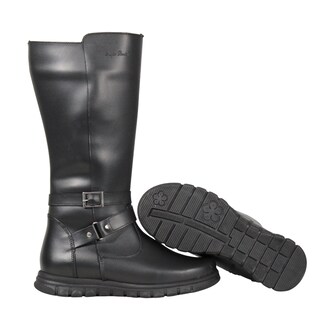 Foto 6 | Foto 6 | Bota Larga De Piel Para Niña Con Hebilla Comoda Ligera Antiderrapante Moda