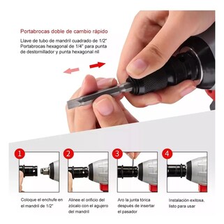 Foto 2 | Foto 2 | Llave De Impacto Belug Inalámbrico De 20v 3ah Pro 3799 Negro Con Rojo