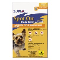 Control De Pulgas Y Garrapatas Zodiac Spot On Para Mascotas 7 A 15 Libras Paquete De 4 - Venta Internacional.