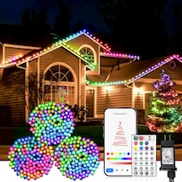 Luces Inteligentes De Navidad Lurious 600 Led 60m Multicolor Con Control Por Voz - Venta Internacional.