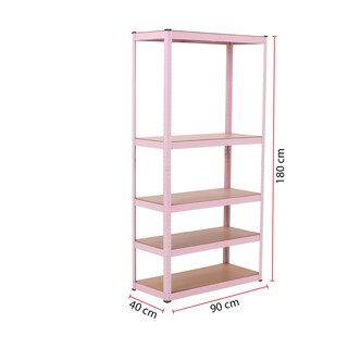 Foto 3 | Foto 3 | Guardex Estante Rosa Multiusos Organizador 5 Pisos
