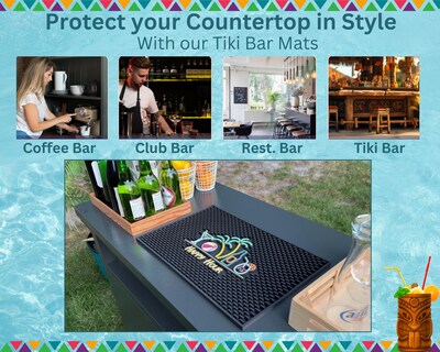 Foto 3 | Foto 3 | Placemat Caluvar Tiki - Alfombrilla De Bar Happy Hour (46 X 30 Cm) - Venta Internacional.