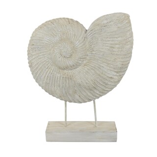 Foto 1 | Foto 1 | Escultura Benzara Con Forma De Concha Marina Resina Sintética 53 Cm - Venta Internacional.
