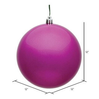 Foto 2 | Foto 2 | Adorno Colgante Vickerman 30 Cm Bola De Caramelo Fucsia - Venta Internacional.