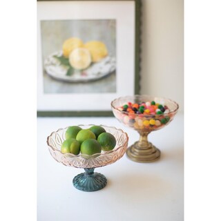Foto 1 | Foto 1 | Juego De 2 Compotas De Vidrio Kalalou Diferentes Diseños - Venta Internacional.