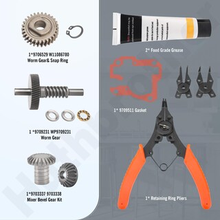 Foto 3 | Foto 3 | Kit De Engranajes Huthbrother Worm Compatible Con Whirlpool 5qt Y 6qt - Venta Internacional.