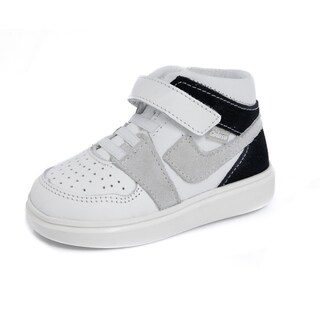 Foto 1 | Foto 1 | Botita De Niño Coloso Mod. 353 Bco Multi Casual Ajuste De Velcro Con Agujetas De Resorte