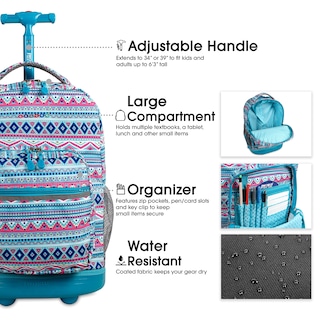 Foto 5 | Foto 5 | Mochila Con Ruedas J World New York Sunrise Mint Tribal - Venta Internacional.