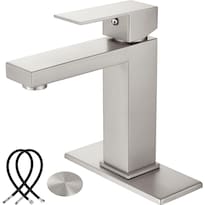 Grifo Para Lavabo Midanya 1 Orificio Manija Única Níquel Cepillado - Venta Internacional.