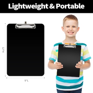 Foto 4 | Foto 4 | Portapapeles Sooez De Plástico Con Soporte Para Bolígrafos A4 De 22 X 28 Cm Color Negro - Venta Internacional.