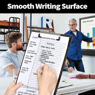 Foto 6 | Foto 6 | Portapapeles Sooez De Plástico Con Soporte Para Bolígrafos A4 De 22 X 28 Cm Color Negro - Venta Internacional.