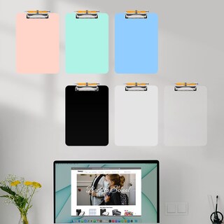 Foto 7 | Foto 7 | Portapapeles Sooez De Plástico Con Soporte Para Bolígrafos A4 De 22 X 28 Cm Color Negro - Venta Internacional.