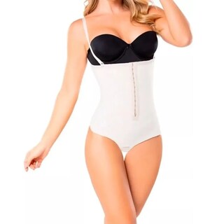 Foto 5 | Foto 5 | Faja Colombiana Efecto Reductor Tipo Body Tanga Uso Diario Beige