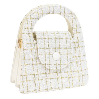 Foto 1 | Foto 1 | Bolso Para Dama Blanco Tejido Tweed Sintetico Valencia Nueva Imagen
