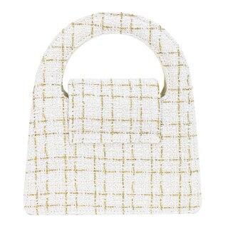 Foto 2 | Foto 2 | Bolso Para Dama Blanco Tejido Tweed Sintetico Valencia Nueva Imagen