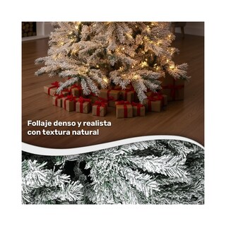 Foto 3 | Foto 3 | Arbol Navidad Nevado 2.10m Pino Navideño Ramas Escarchadas Jardimex