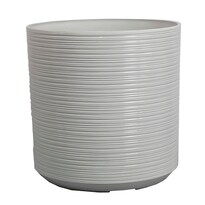 Maceta Minimalista Premium Con Drenaje Integrado Diseño Cilíndrico | Jauz Improvement | J0104 | Color Blanco Pearl