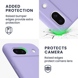 Foto 7 | Foto 7 | Kwmobile Carcasa Compatible Con Google Pixel 8a Funda - Case Tpu Y Silicona Antigolpes - Apto Carga