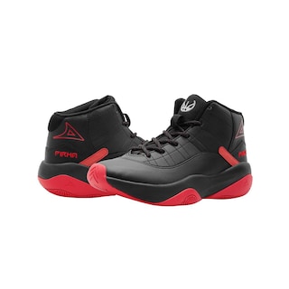 Foto 5 | Foto 5 | Tenis Basket Para Niño Pirma Color Negro Rojo Super Comodos Negro