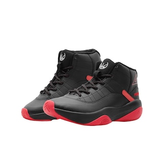 Foto 6 | Foto 6 | Tenis Basket Para Niño Pirma Color Negro Rojo Super Comodos Negro