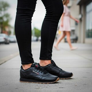 Foto 7 | Foto 7 | Tenis Reebok Classic Leather - Gy0961 - Negro - Mujer Negro