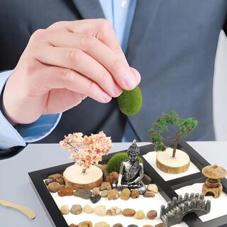 Foto 6 | Foto 6 | ''meditación En El Jardín Zen Japonés Jardín De Arena - Negro ''