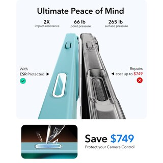 Foto 5 | Foto 5 | Esr - Funda Para Iphone 16 Botón De Control De Cámara Compatible Con Magsafe Protección De Grado M