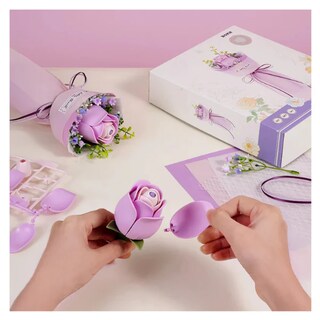 Foto 3 | Foto 3 | Robotime Armable 3d Ramo De Rosa Morada