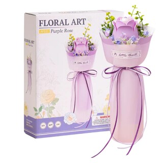 Foto 4 | Foto 4 | Robotime Armable 3d Ramo De Rosa Morada