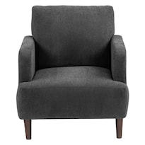 Sillón Ocasional Dicasa Sax Color Gris Carbón