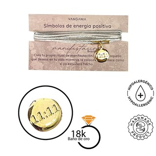 Foto 5 | Foto 5 | Pulsera Manifestación 11:11 De Cuero Varias Vueltas Vangania