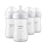 Biberón Philips Avent Natural 270 Ml Transparente Paquete De 4 - Venta Internacional.