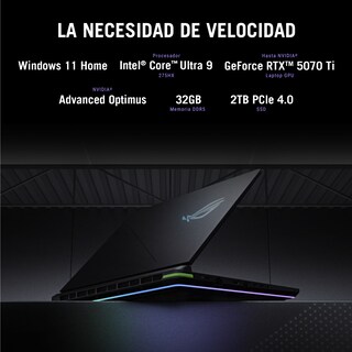 Foto 2 | Foto 2 | Laptop Asus Rog Strix G18 Rtx 5070 Intel Core Ultra 9 32 Gb 2tb Ssd 18'' Fhd 144hz + Copilot Negra