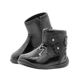 Foto 2 | Foto 2 | Botin Invierno Para Niña Charol Negro Calientita Ninos 12-17.5 Negro