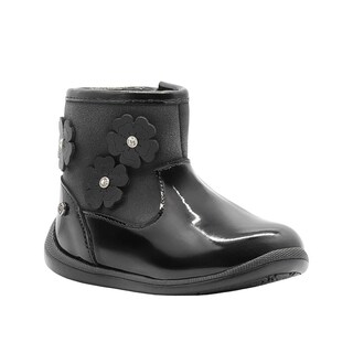 Foto 1 | Foto 1 | Botin Invierno Para Niña Charol Negro Calientita Ninos 12-17.5 Negro