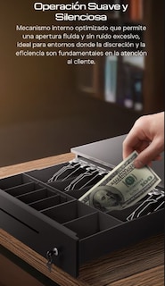 Foto 7 | Foto 7 | Cajon De Dinero Qian Qoc-hon12-01 Automatico 5 Billetes 8 Monedas Conector Rj11 Apertura Manual O Eléctrica 12/24v Metálico