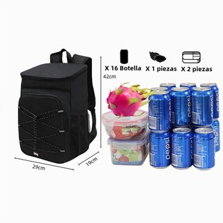 Foto 4 | Foto 4 | Mochila Hieleras Belug Térmica Aislada Impermeable Portátil Negro 25l