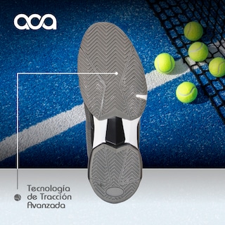 Foto 2 | Foto 2 | Tenis para Pádel Aca Atrium Negros con Gris