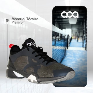 Foto 3 | Foto 3 | Tenis para Pádel Aca Atrium Negros con Gris