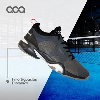 Foto 5 | Foto 5 | Tenis para Pádel Aca Atrium Negros con Gris