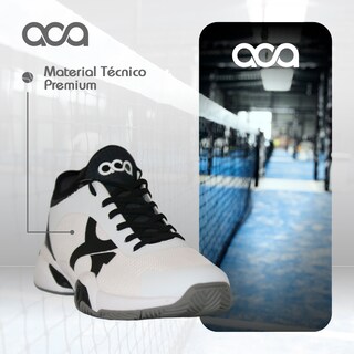 Foto 3 | Foto 3 | Tenis para Pádel Aca Atrium Blanco con Gris