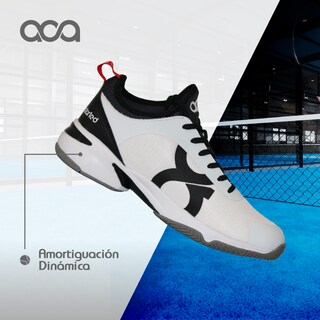 Foto 5 | Foto 5 | Tenis para Pádel Aca Atrium Blanco con Gris