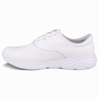 Foto 4 | Foto 4 | Zapato Clínico Enfermera Médico De Piel Dominiq 2872 Blancos Ligeros