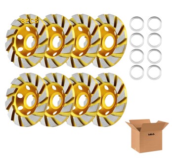 Foto 1 | Foto 1 | 8 Piezas Diamante Concreto Lab.g Molienda Rueda Plata Amarillo