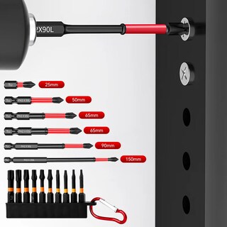 Foto 5 | Foto 5 | 34 Piezas De Brocas Lab.g Magnéticas De Alta Dureza Negro Rojo