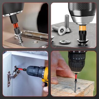 Foto 6 | Foto 6 | 34 Piezas De Brocas Lab.g Magnéticas De Alta Dureza Negro Rojo